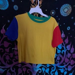 New multicolor crop top